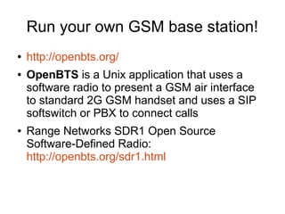 Openbts Software Defined Radio (SDR) | PDF