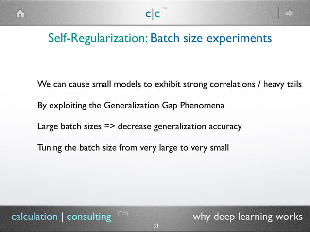 Why Deep Learning Works: Self Regularization in Deep Neural Networks | PPT