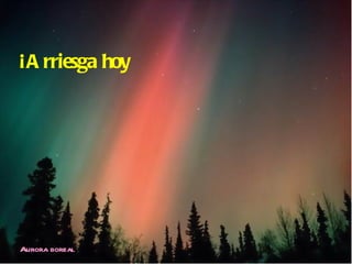 ¡Arriesga hoy  Aurora boreal 
