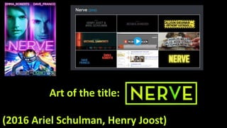 Art of the title:
(2016 Ariel Schulman, Henry Joost)
 