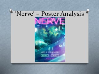 ‘Nerve’ – Poster Analysis
 