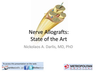 Nerve Allografts:
State of the Art
Nickolaos A. Darlis, MD, PhD
To access this presentation on the web:
 