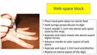 Peripheral Nerve block(ankle block,wrist block, digital block) | PPTX