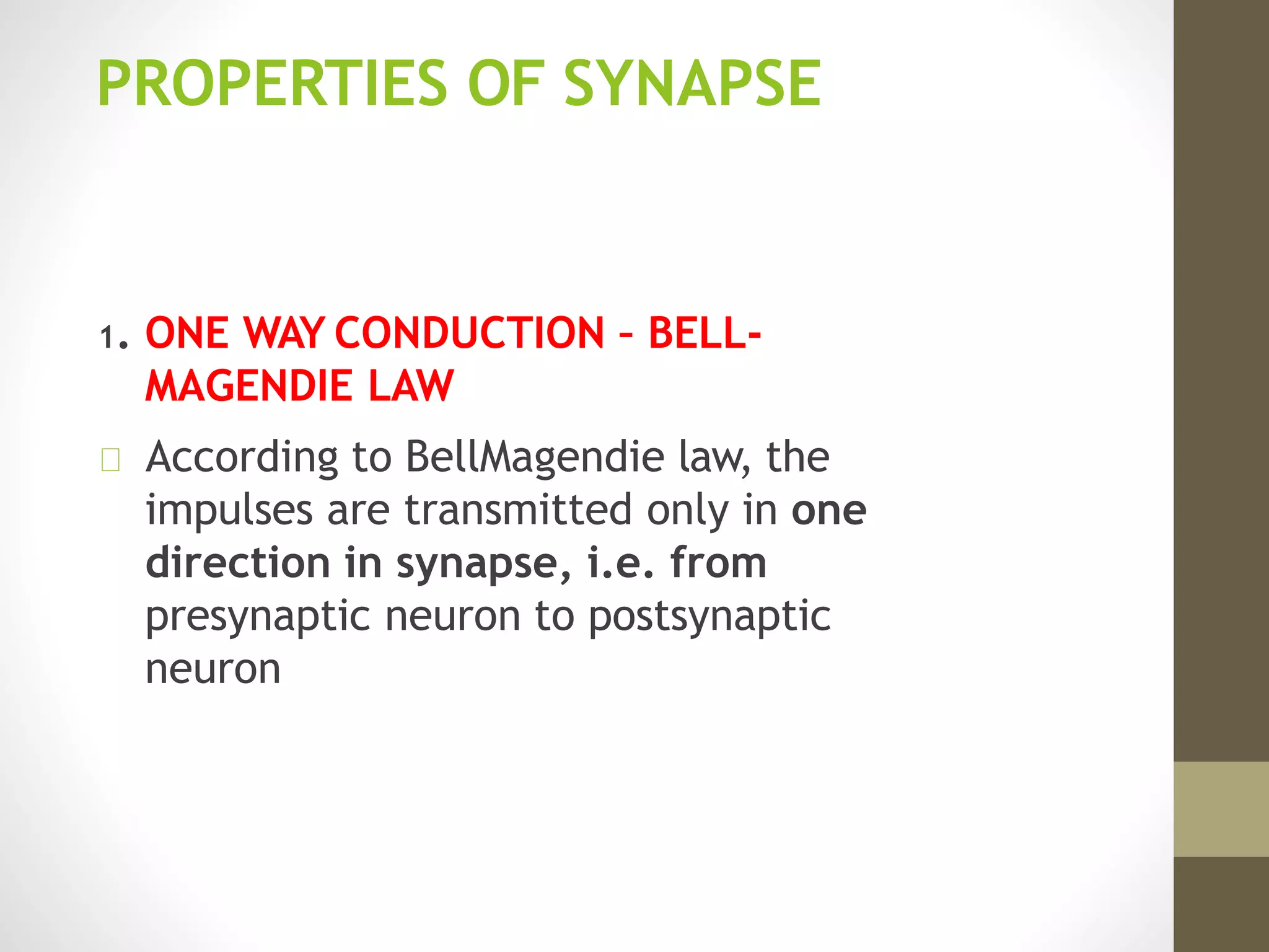 Nerve Impulse Conduction & Synapses | PPTX