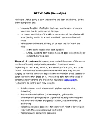 how does gabapentin work on nerves