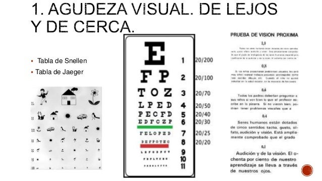 Medidas De La Cartilla De Snellen