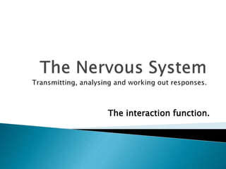 The interaction function.
 