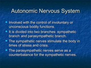 The Nervous system | PPT
