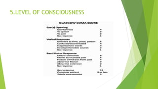 5.LEVEL OF CONSCIOUSNESS
 