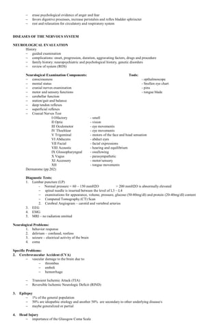 Nervous System handouts