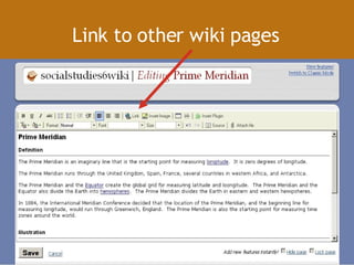 Link to other wiki pages   