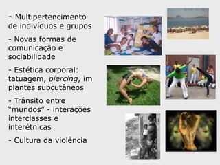 Adolescência através dos temposSéculo XXOs anos 60 inauguram um novo estilo de mobilização e contestação social, bastante diferente da prática política da esquerda tradicional. Este movimento transformaria a juventude em um grupo, foco de contestação radical. Aos poucos os meios de comunicação começariam a veicular um termo novo: CONTRACULTURAMovimento hippie: “drop out”