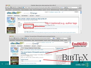 Tag it (optional) e.g. author tags 21.05.10 