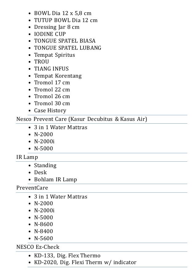 nesco medlab produk katalog nesco medlab produk katalog