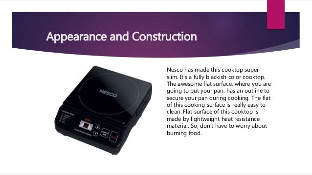 Nesco Pic 14 Portable Induction Cooktop