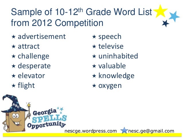 nesc student power point final 9 7 how do you spell 12 in word form