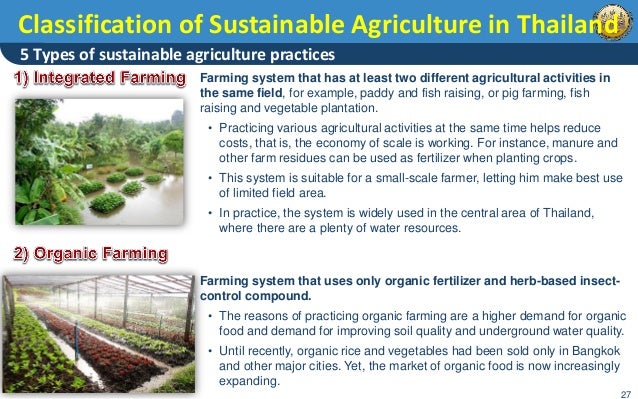 Sustainable Agriculture and Food Security in Thailand ...