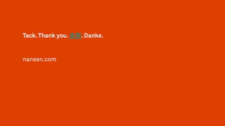 Tack.Thank you. 多謝. Danke.
nansen.com
 