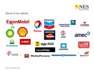 Some of our clients:




Notes & quotes are            Notes and quotes appear
written in 12pt, regular,     in regular
black




www.ne s glob altale nt.com                             30
 