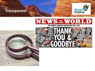 Transparent


              “Greenest Government
              Ever”
 