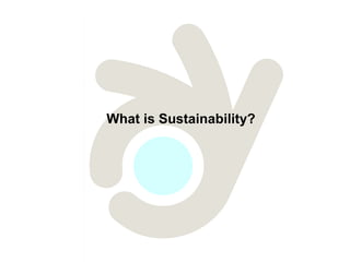 What is Sustainability?
 