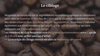 Csp Nespresso: Etude marketing | PDF