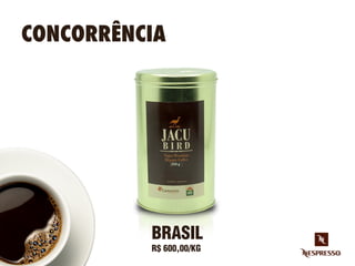 CONCORRÊNCIA
BRASIL
R$ 600,00/KG
 