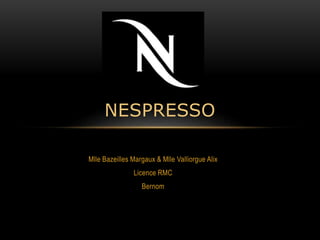 Nespresso synthèse