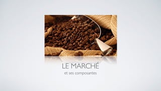 LE MARCHÉ
et ses composantes
 