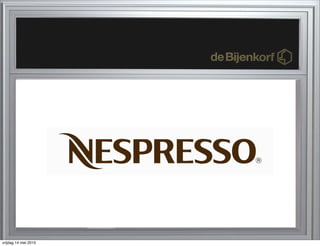 voor de hand liggend heet Invloedrijk Nespresso Presentatie