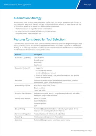 Test Automation for Mobile Applications | PDF