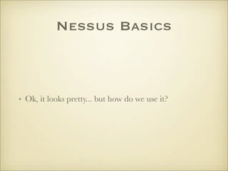 Nessus Basics