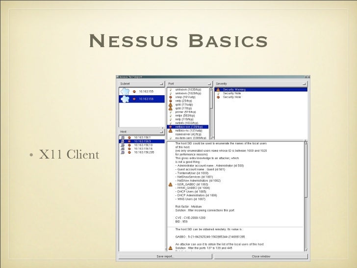 Nessus Basics