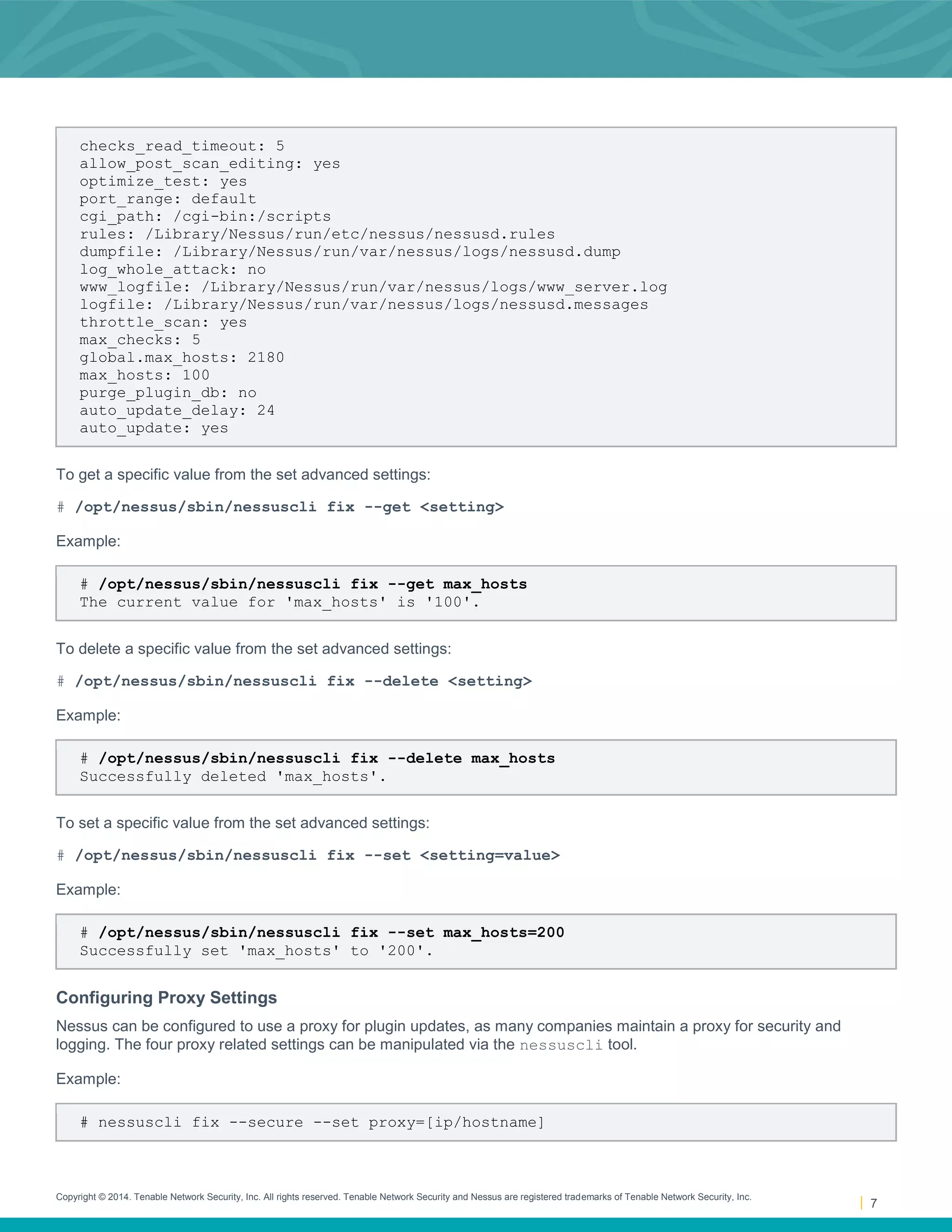 Nessus v6 command_line_reference | PDF | Operating Systems | Computer ...