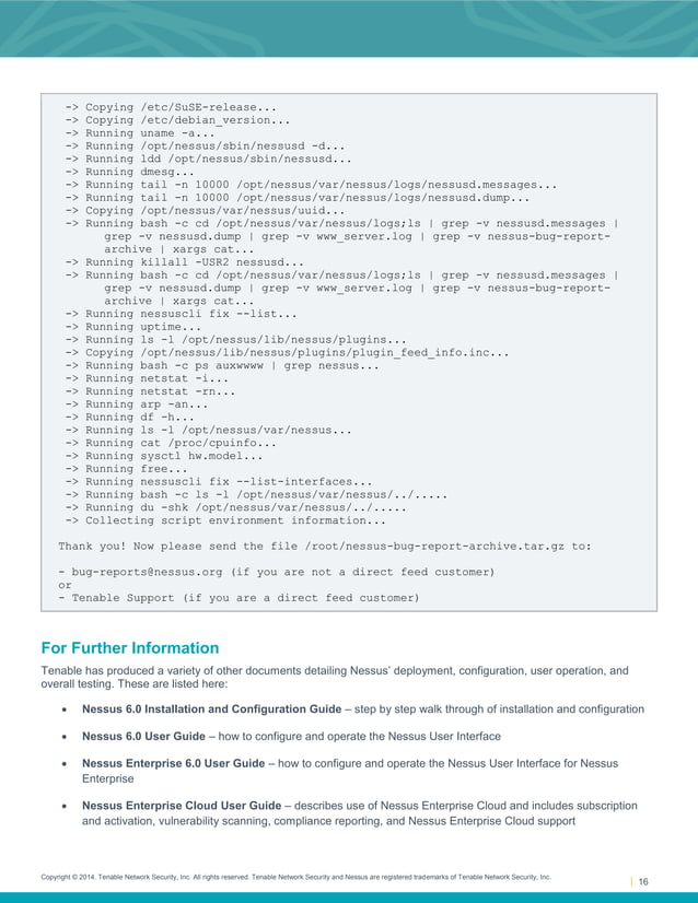 Nessus v6 command_line_reference | PDF | Operating Systems | Computer ...