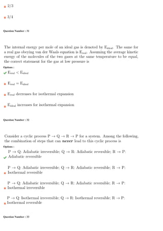 Question Number : 31 Question Id : 4941031329 Question Type : MCQ Option Shuffling : Yes Display Question Number : Yes
Single Line Question Option : No Option Orientation : Vertical
Correct Marks : 3 Wrong Marks : 1ng
Options :Op
Question Number : 32 Question Id : 4941031330 Question Type : MCQ Option Shuffling : Yes Display Question Number : Yes
Single Line Question Option : No Option Orientation : Vertical
Correct Marks : 3 Wrong Marks : 1ng
Options :Op
Question Number : 33 Question Id : 4941031331 Question Type : MCQ Option Shuffling : Yes Display Question Number : Yes
Single Line Question Option : No Option Orientation : Vertical
Correct Marks : 3 Wrong Marks : 1
 