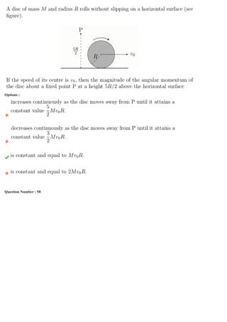 Options :Op
Question Number : 58 Question Id : 4941031356 Question Type : MCQ Option Shuffling : Yes Display Question Number : Yes
Single Line Question Option : No Option Orientation : Vertical
Correct Marks : 3 Wrong Marks : 1ng
 