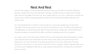 Nest And Rest
 