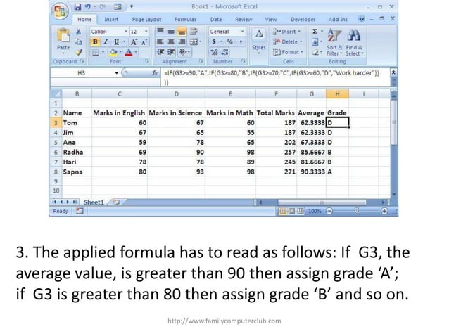 Nested If Function In Excel | PPT