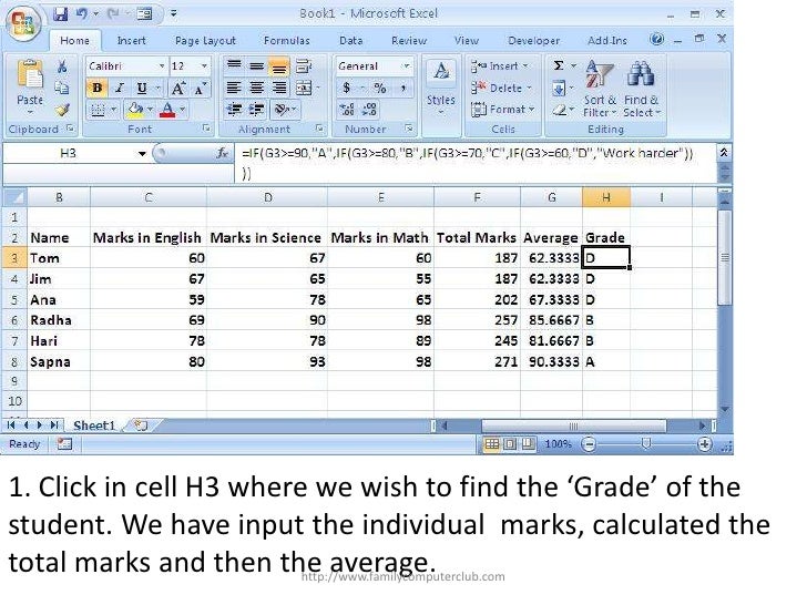 Nested If Function In Excel