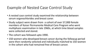 Nested case control study | PPT