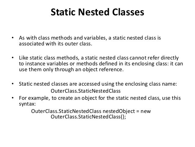 Nested class