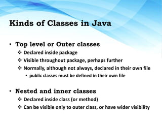 Nested classes in java | PPT