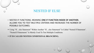 nested if.pptx | Programming Languages | Computing image.