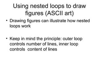 Nested loops | PPT image.