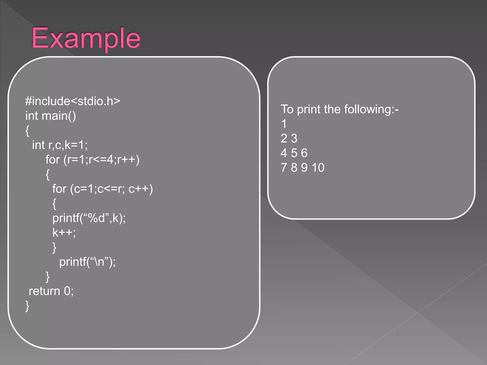 Nested loops | PPT