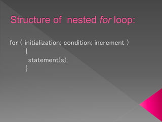 Nested loops | PPT