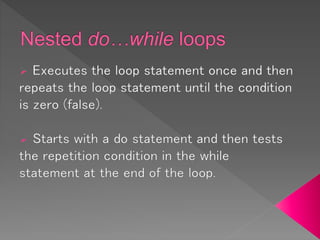 Nested loops | PPT