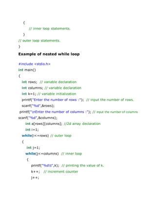 Nested Loops in C unit2.docx