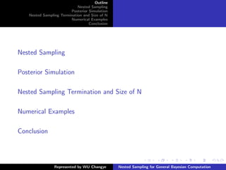 Nested sampling | PPT